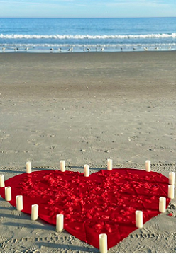  Heart candle lights