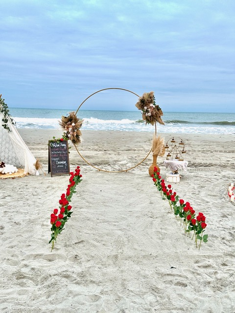 Rose stem walkway